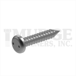 #4 X 3/8 SNAKE EYE PAN SMS STAINLESS STL